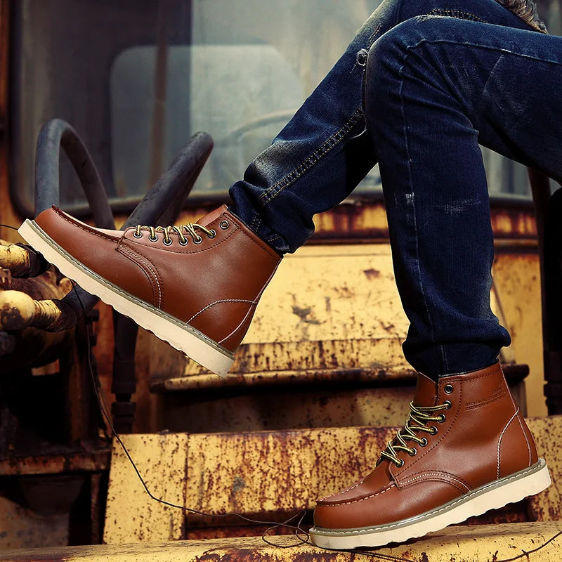 Dustin | Bottes d'hiver en cuir luxueux pour un confort optimal