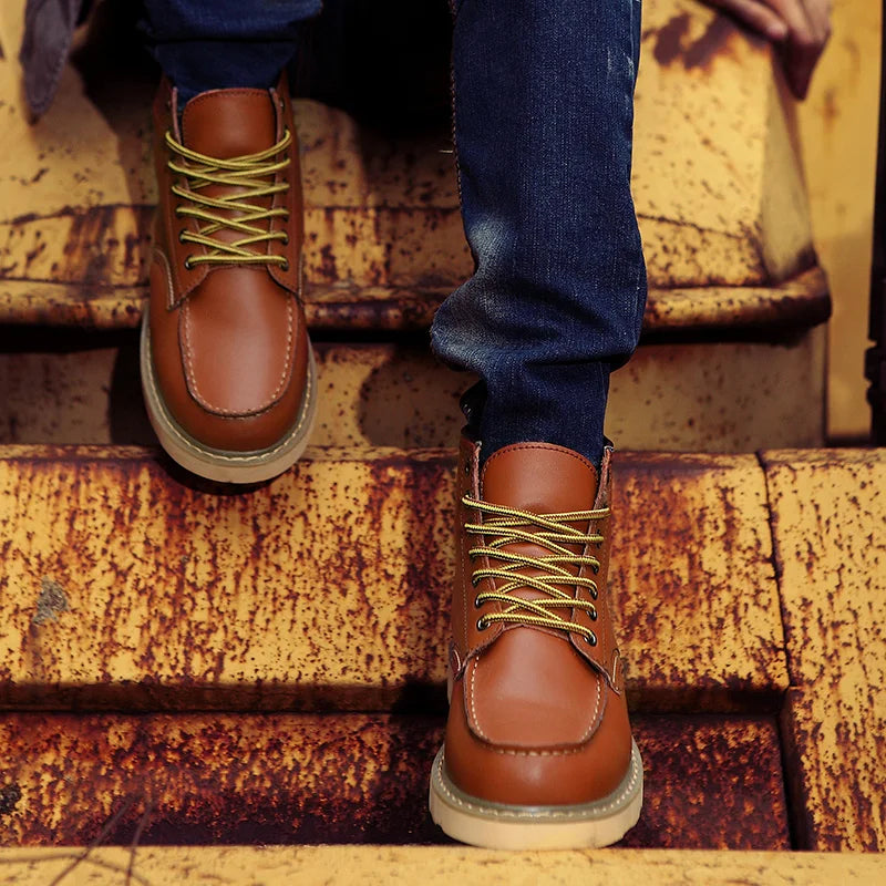 Dustin | Bottes d'hiver en cuir luxueux pour un confort optimal