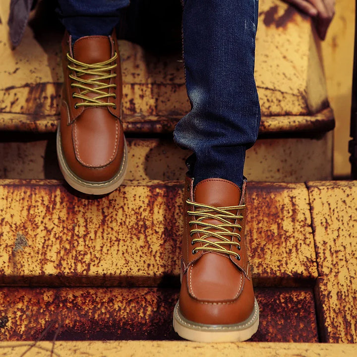 Dustin | Bottes d'hiver en cuir luxueux pour un confort optimal