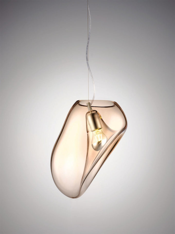 Élégante lampe suspendue en forme de goutte d'eau