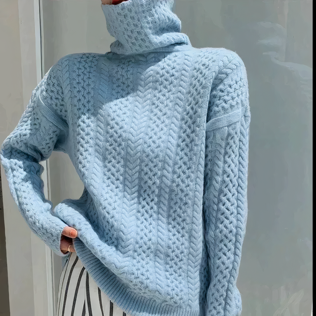 Ageeth - Pull à col roulé en cachemire de luxe pour femme