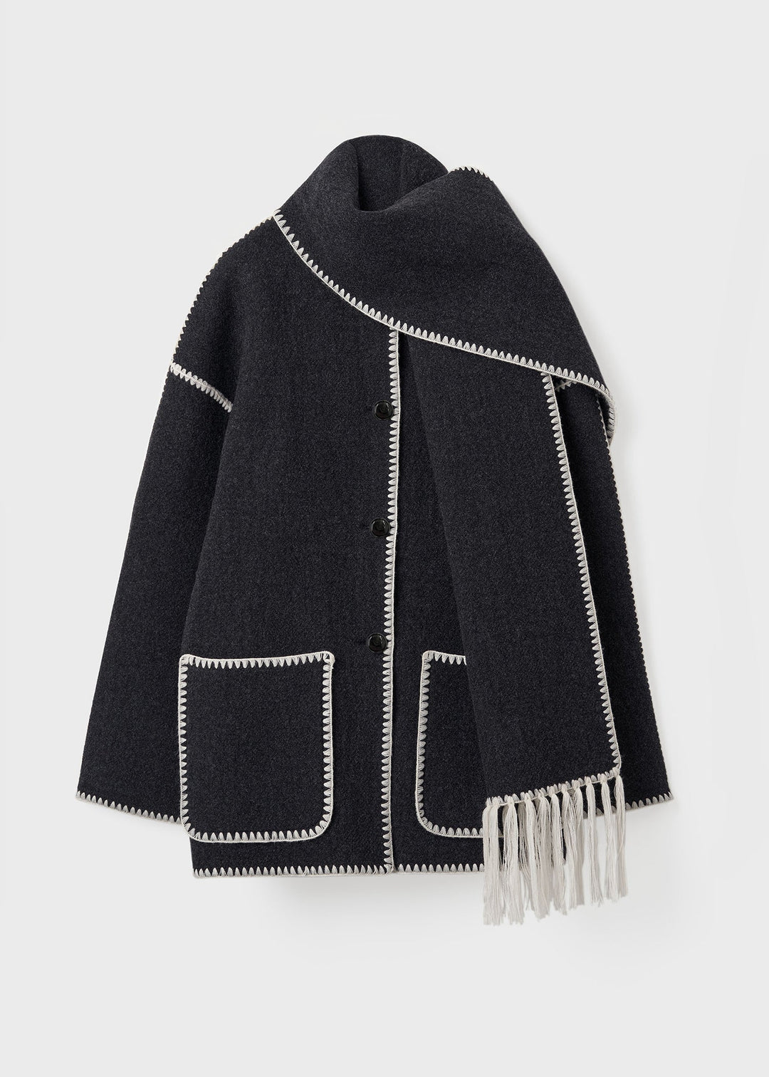 Nicola | Écharpe élégante avec pompons chics
