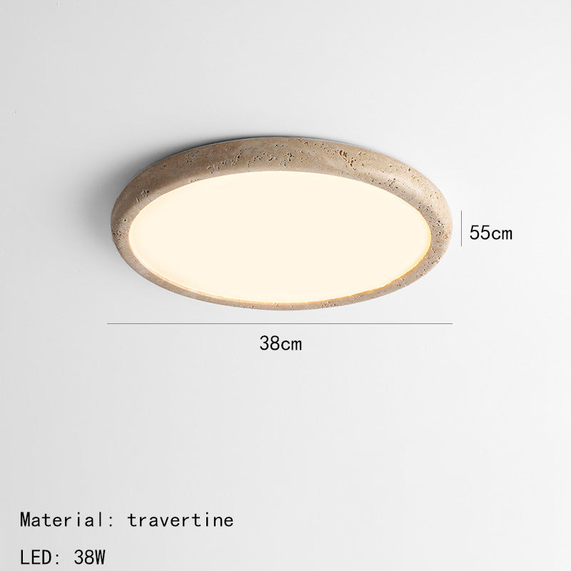 Plafonnier à led en pierre naturelle pour une touche d'élégance