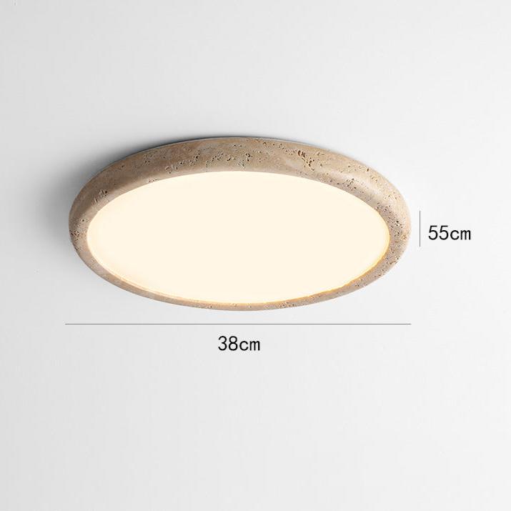 Plafonnier à led en pierre naturelle pour une touche d'élégance