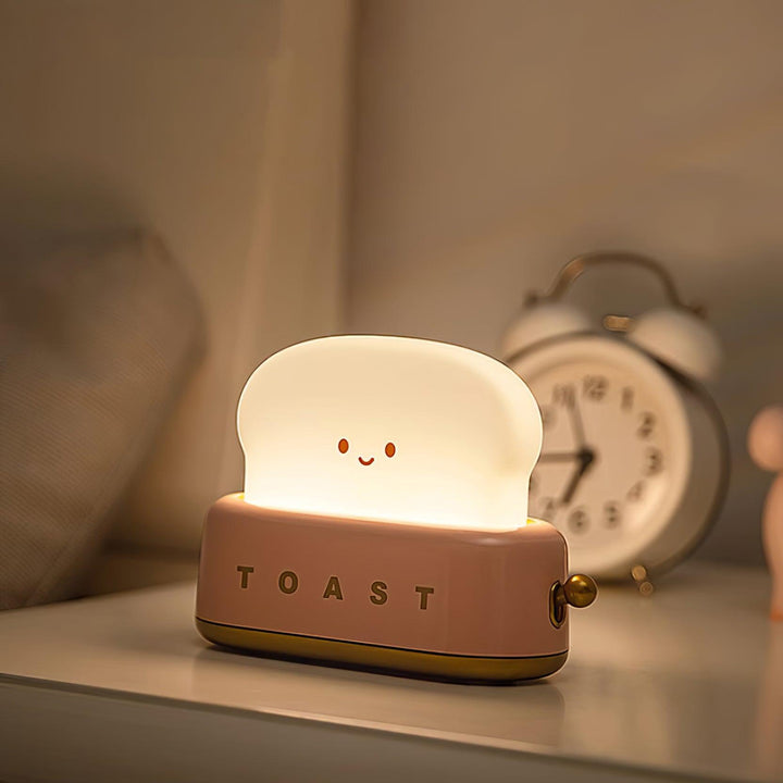 Lampe de table élégante avec design de grille-pain et batterie intégrée
