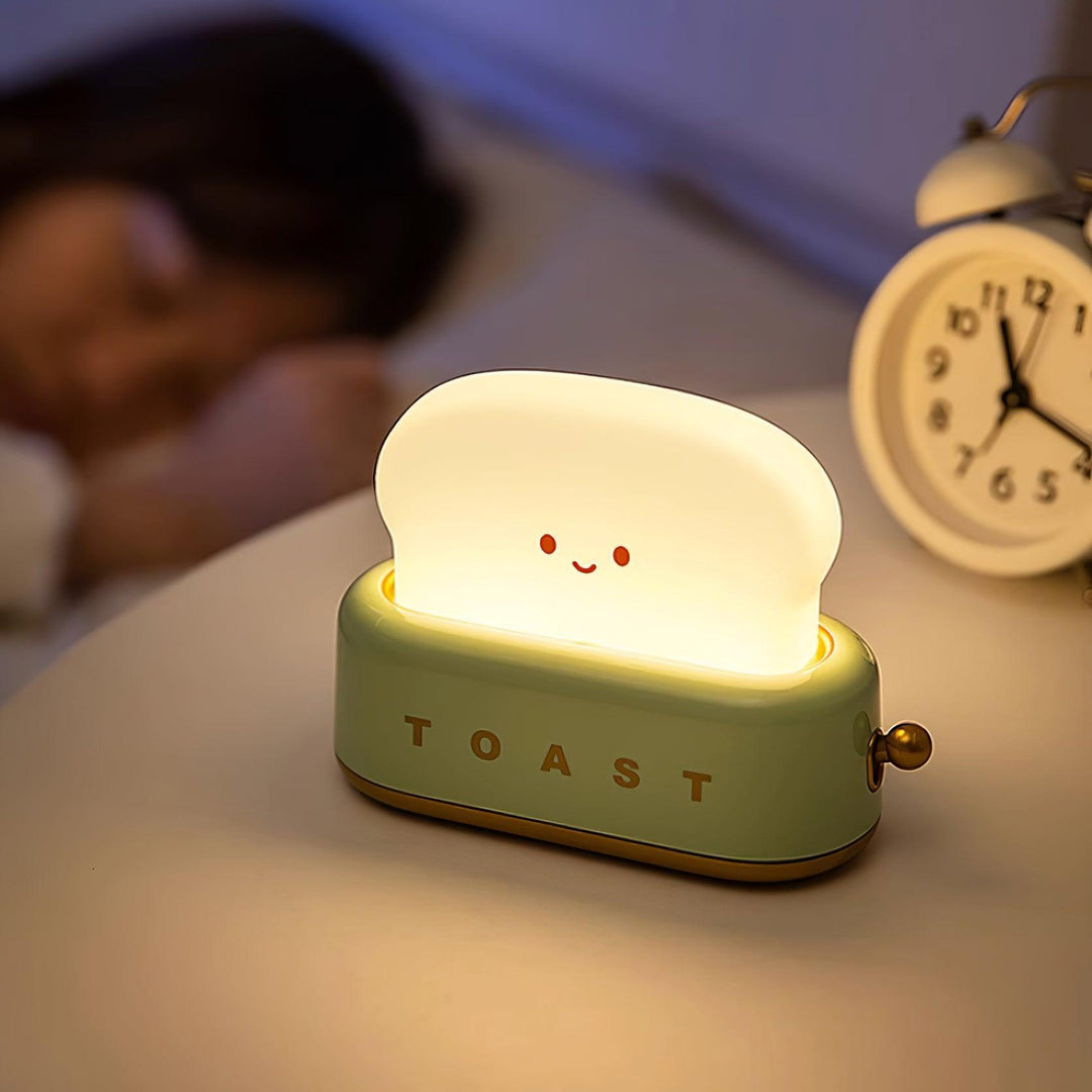 Lampe de table élégante avec design de grille-pain et batterie intégrée