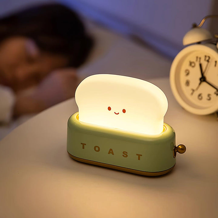 Lampe de table élégante avec design de grille-pain et batterie intégrée