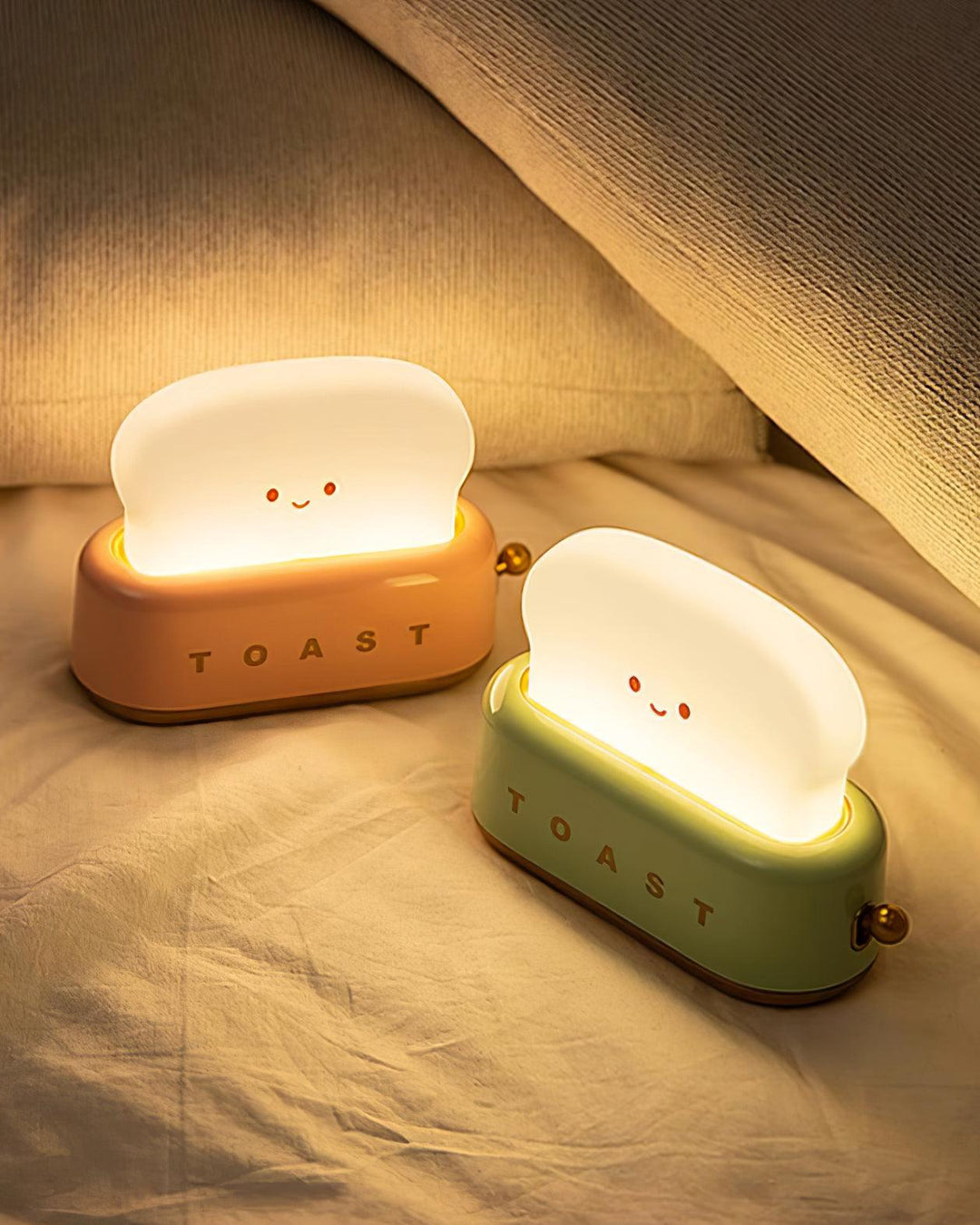 Lampe de table élégante avec design de grille-pain et batterie intégrée