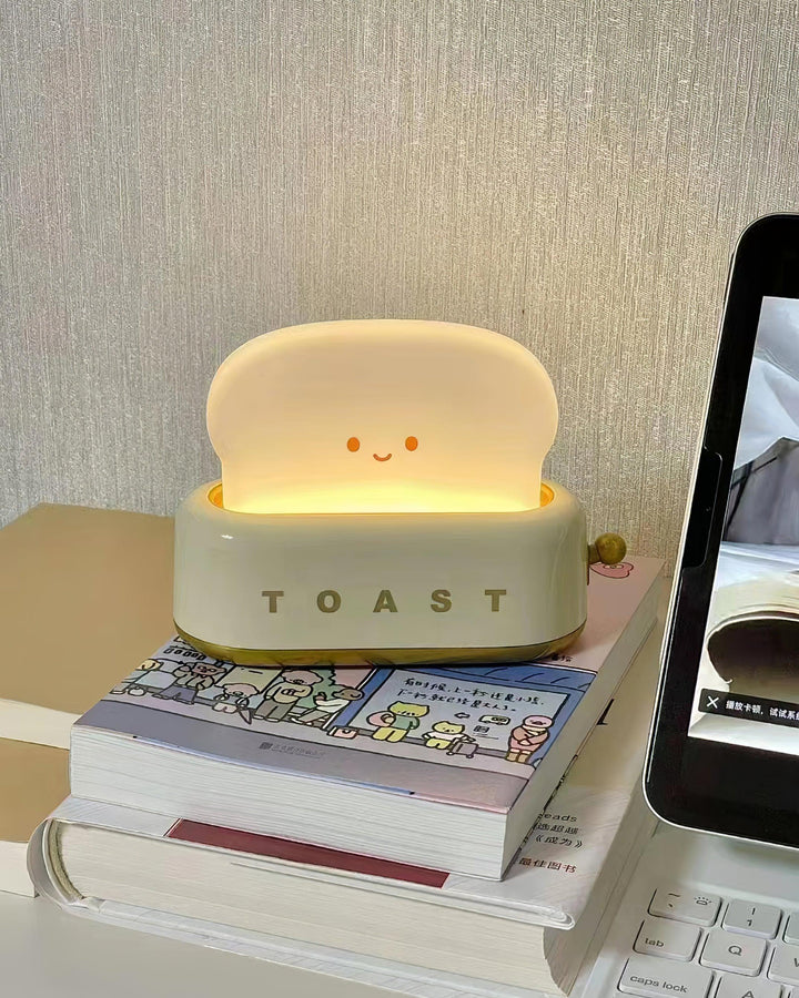 Lampe de table élégante avec design de grille-pain et batterie intégrée