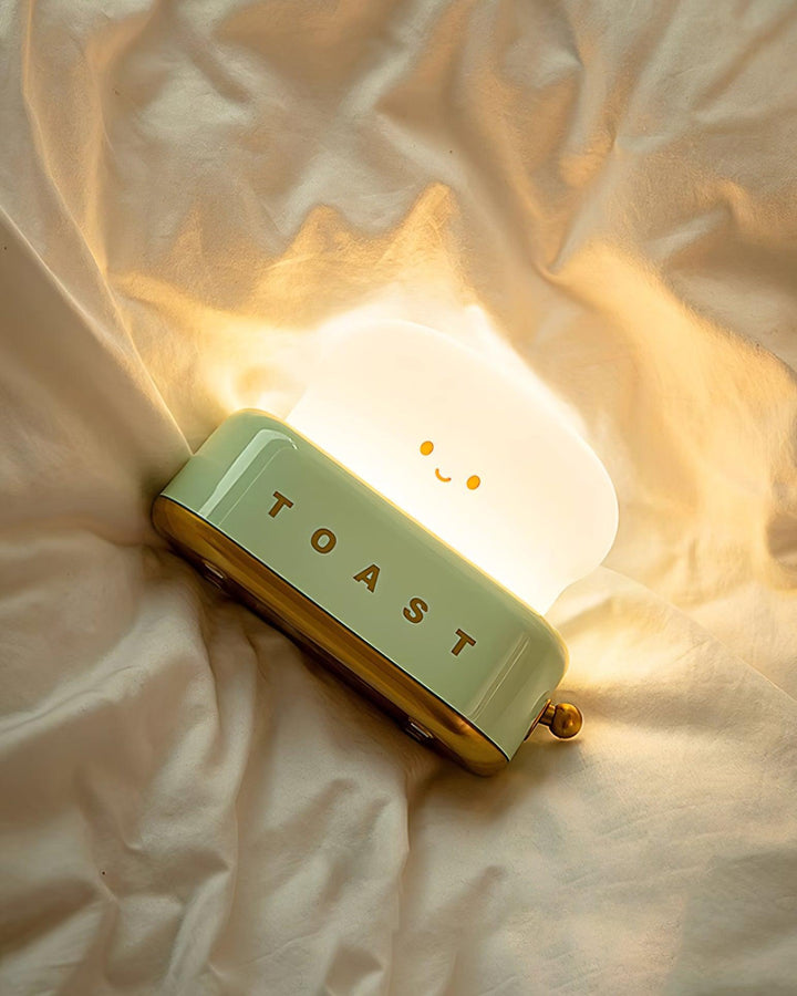 Lampe de table élégante avec design de grille-pain et batterie intégrée