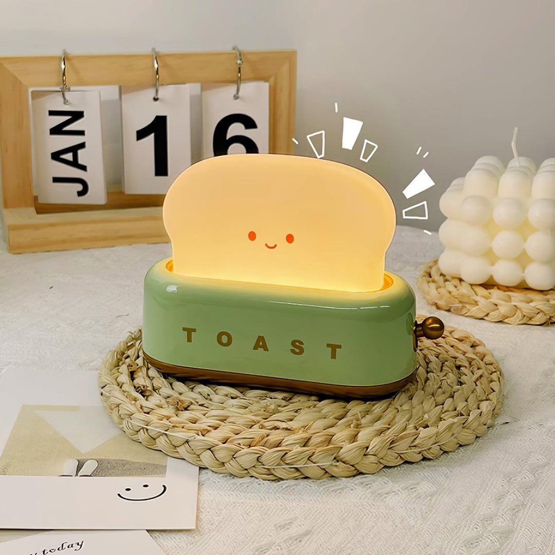 Lampe de table élégante avec design de grille-pain et batterie intégrée