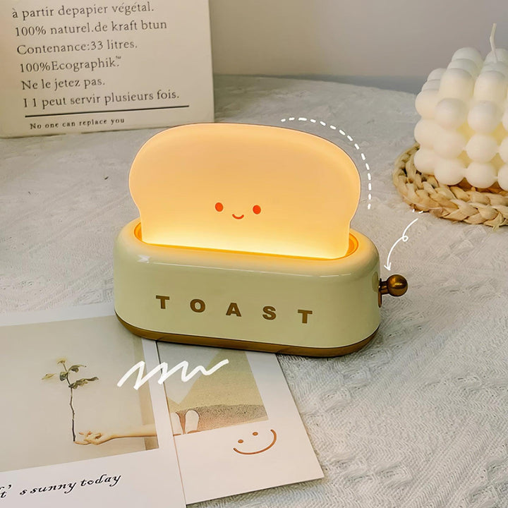 Lampe de table élégante avec design de grille-pain et batterie intégrée