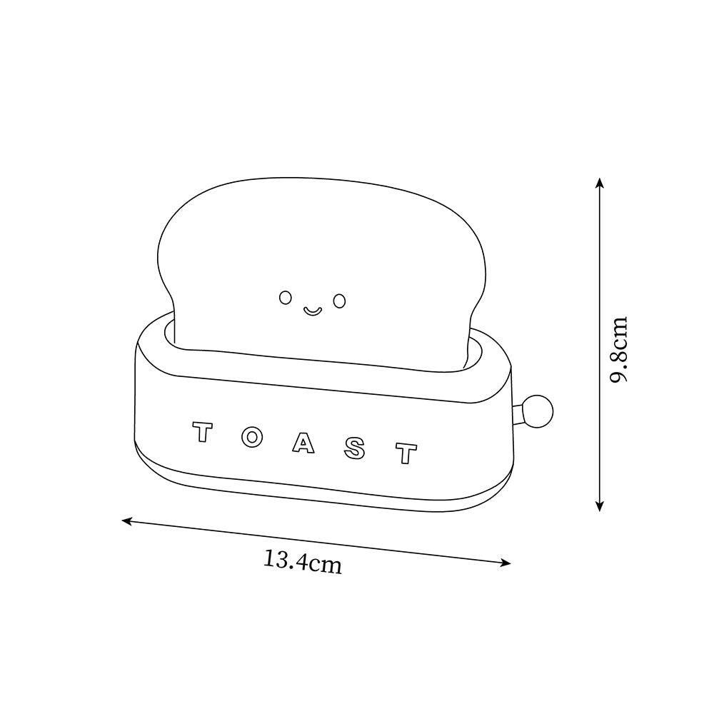 Lampe de table élégante avec design de grille-pain et batterie intégrée