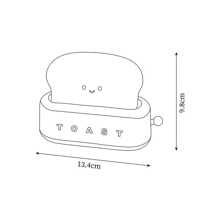 Lampe de table élégante avec design de grille-pain et batterie intégrée