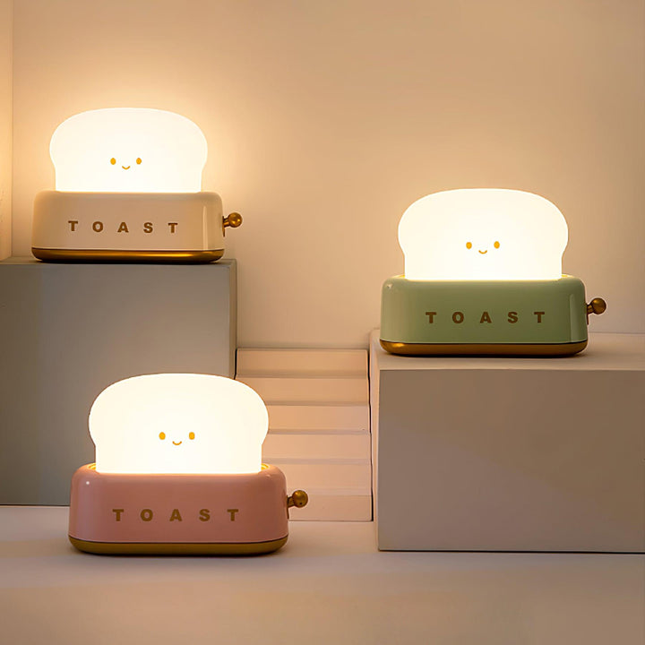 Lampe de table élégante avec design de grille-pain et batterie intégrée