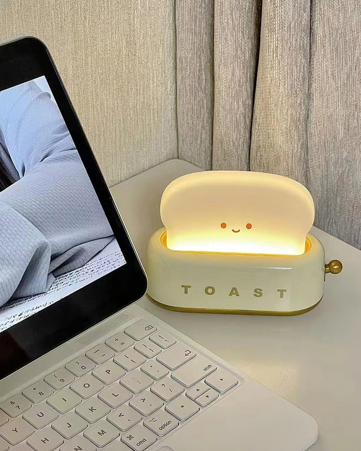 Lampe de table élégante avec design de grille-pain et batterie intégrée