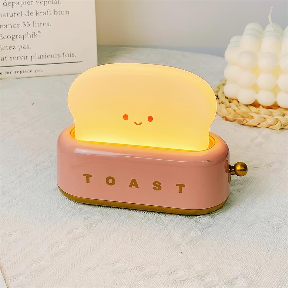 Lampe de table élégante avec design de grille-pain et batterie intégrée