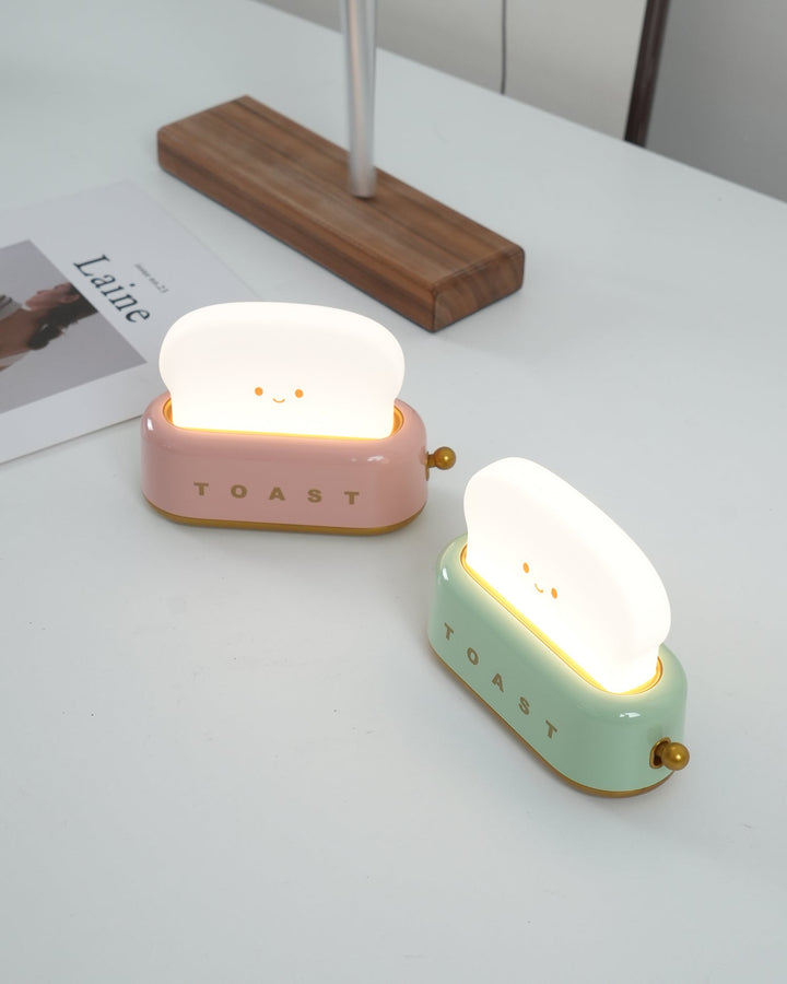 Lampe de table élégante avec design de grille-pain et batterie intégrée
