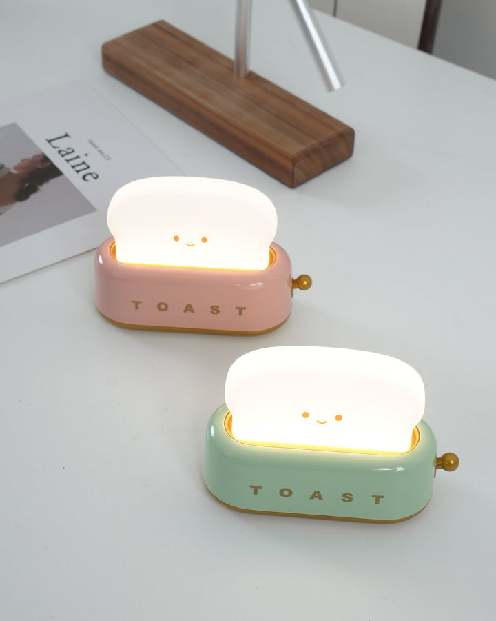 Lampe de table élégante avec design de grille-pain et batterie intégrée