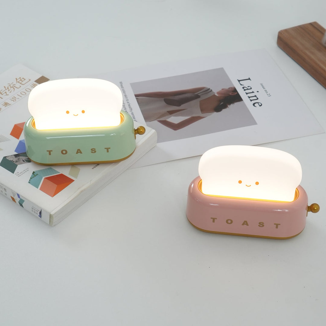 Lampe de table élégante avec design de grille-pain et batterie intégrée