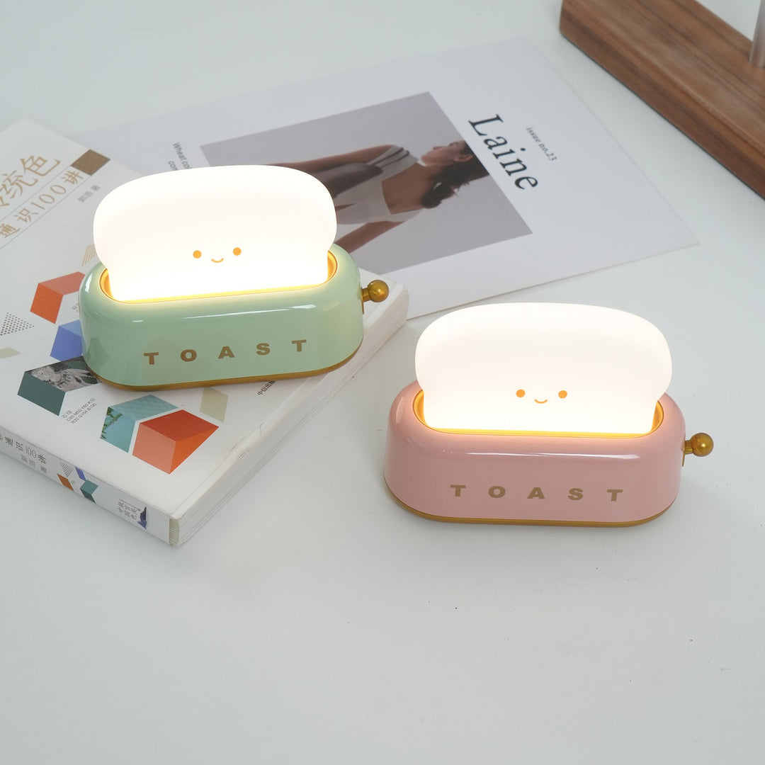 Lampe de table élégante avec design de grille-pain et batterie intégrée