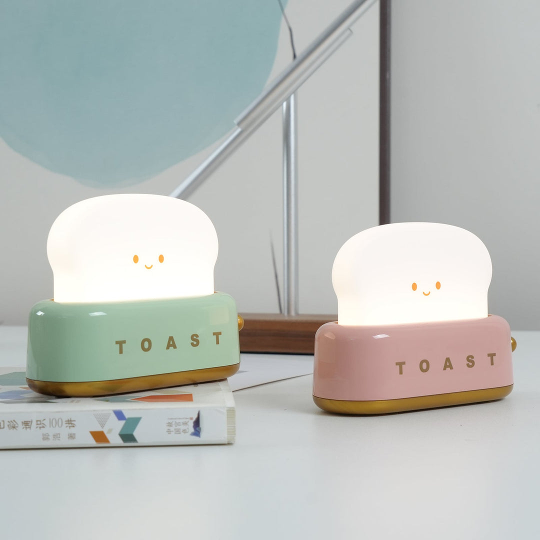 Lampe de table élégante avec design de grille-pain et batterie intégrée