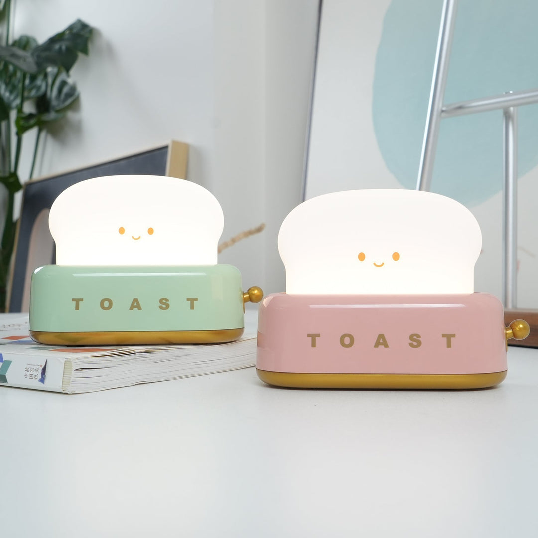 Lampe de table élégante avec design de grille-pain et batterie intégrée