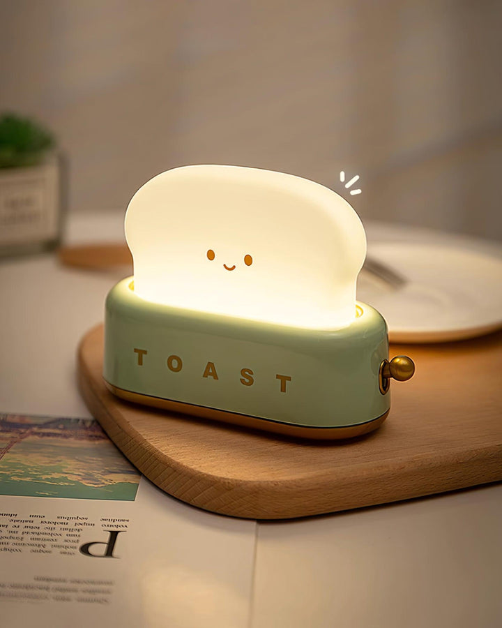 Lampe de table élégante avec design de grille-pain et batterie intégrée