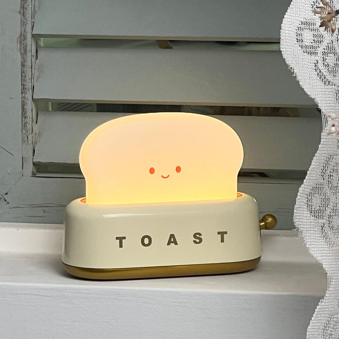 Lampe de table élégante avec design de grille-pain et batterie intégrée
