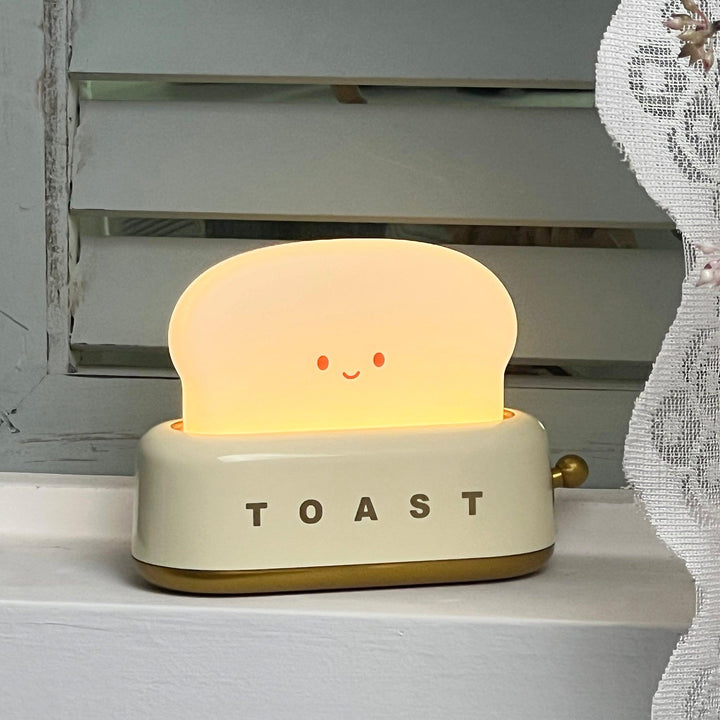 Lampe de table élégante avec design de grille-pain et batterie intégrée