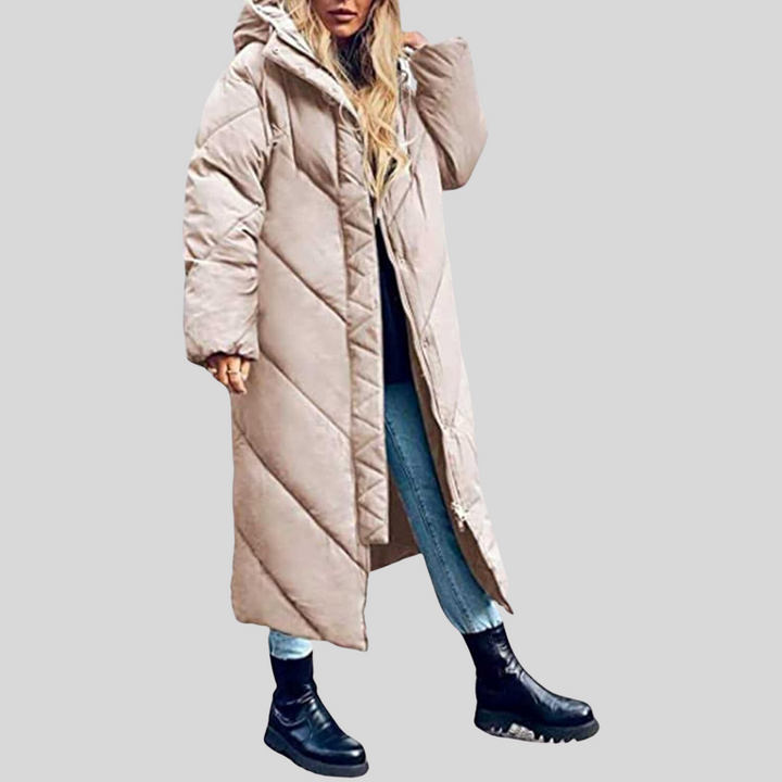Deva | Stylish Long Women's Jacket with Hood for Perfect Protection (Veste longue pour femmes avec capuche pour une protection parfaite)