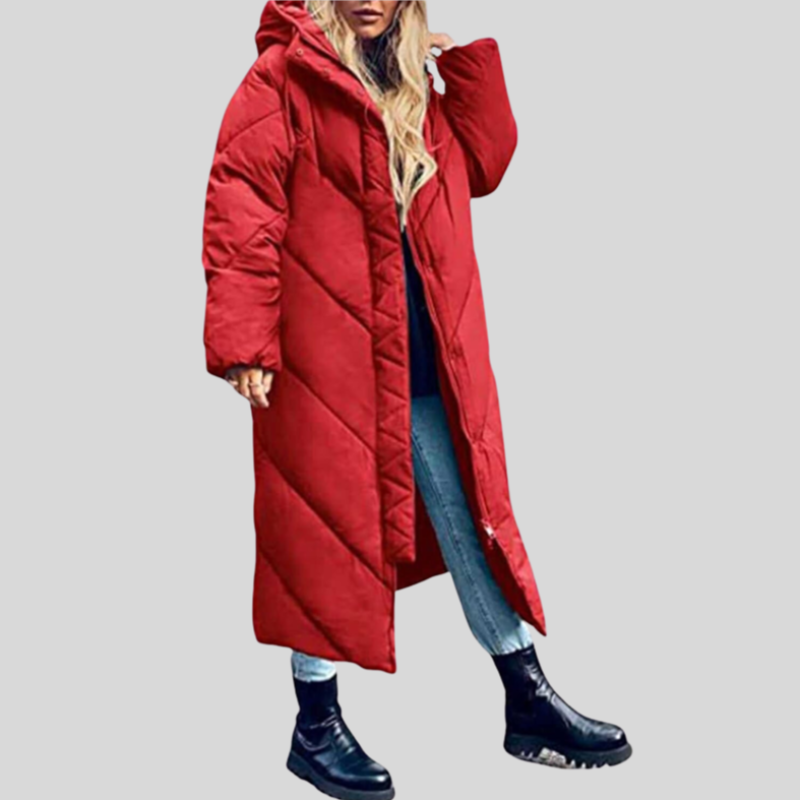 Deva | Stylish Long Women's Jacket with Hood for Perfect Protection (Veste longue pour femmes avec capuche pour une protection parfaite)