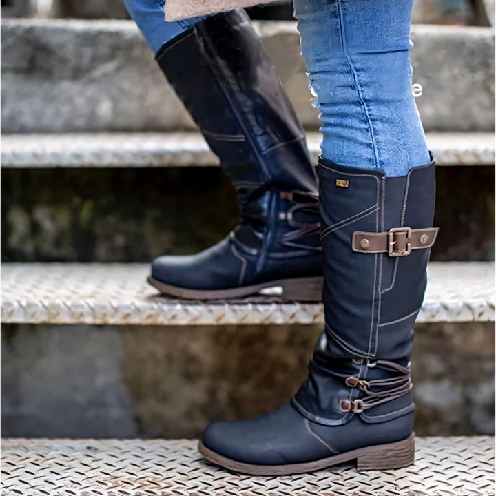 Nefelli - Bottes élégantes à hauteur de genou pour femmes pour un look intemporel