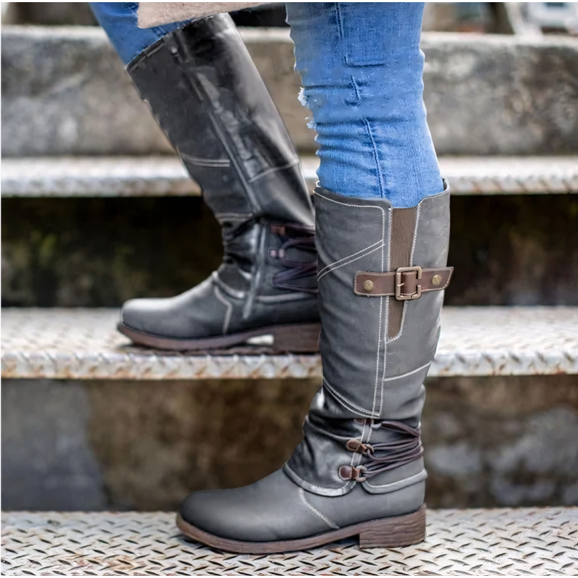 Nefelli - Bottes élégantes à hauteur de genou pour femmes pour un look intemporel