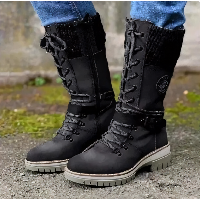 Philou - Bottes élégantes pour hommes avec lacets hauts pour femmes
