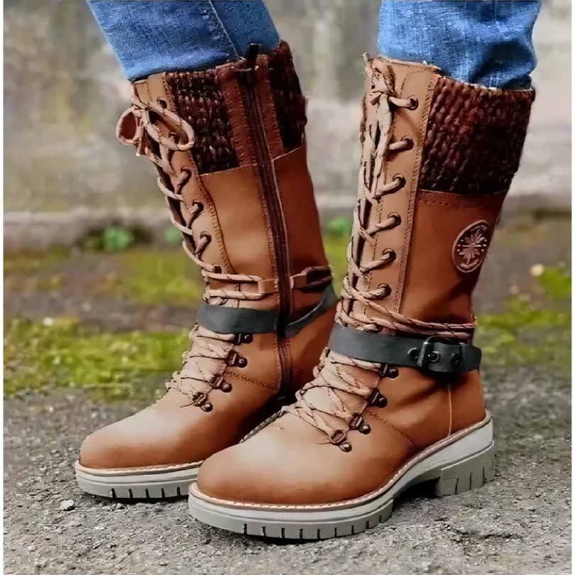 Philou - Bottes élégantes pour hommes avec lacets hauts pour femmes