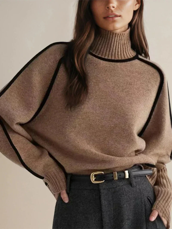 Dide - Élégant pull-over à col roulé pour femmes pour un look intemporel