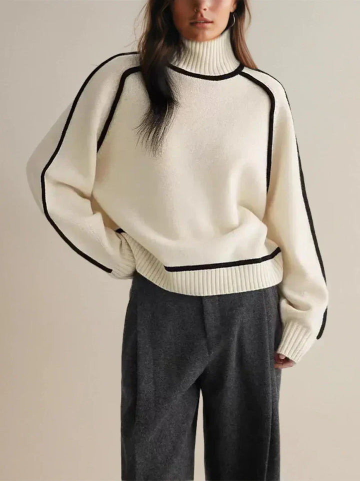 Dide - Élégant pull-over à col roulé pour femmes pour un look intemporel