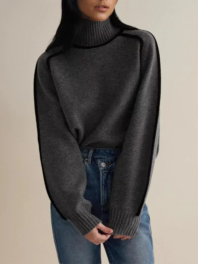 Dide - Élégant pull-over à col roulé pour femmes pour un look intemporel