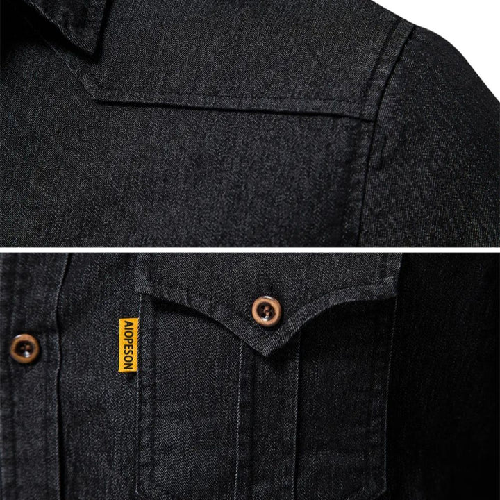 Clément™ - Adaptive Fit Cotton Denim Shirt Tailored for Men