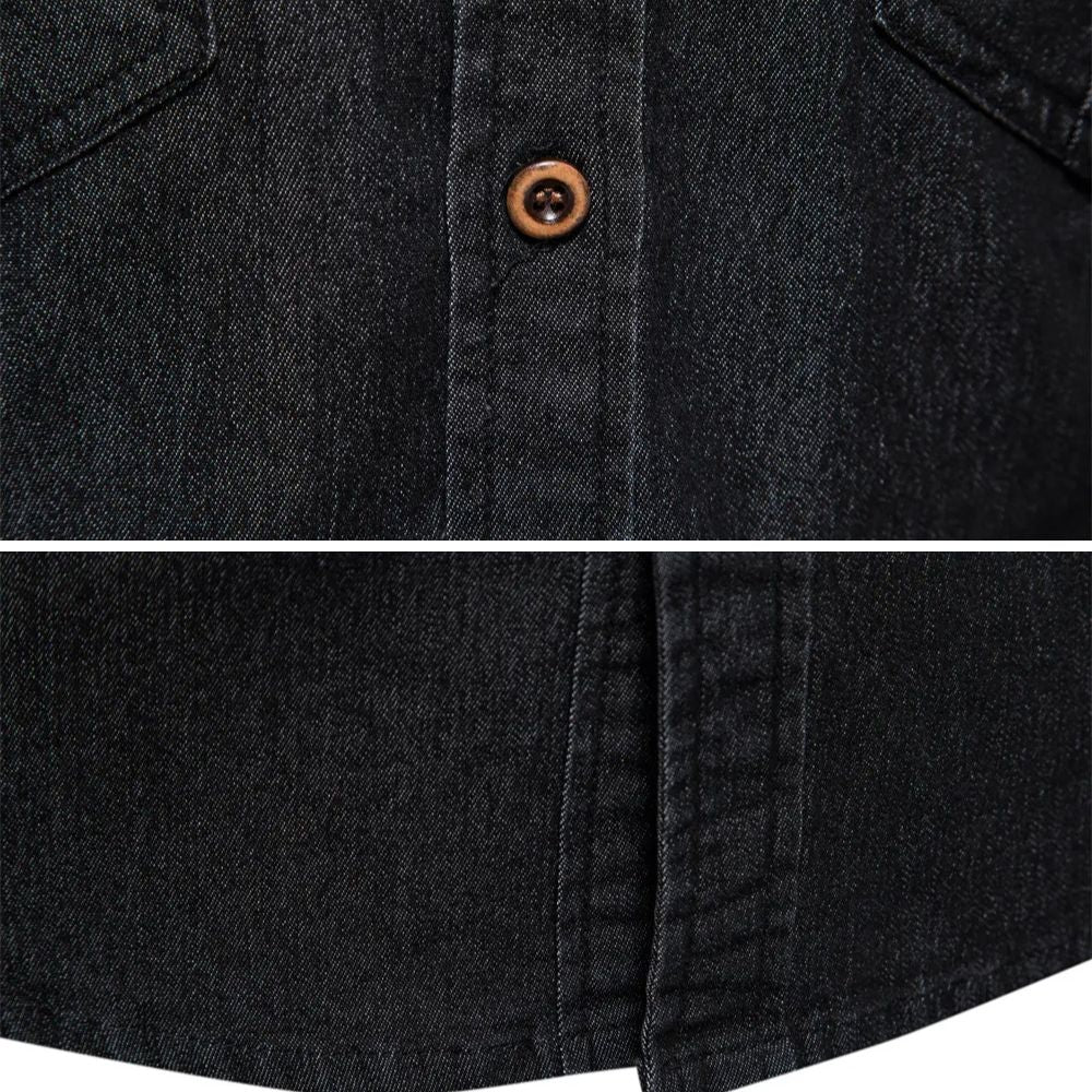 Clément™ - Adaptive Fit Cotton Denim Shirt Tailored for Men