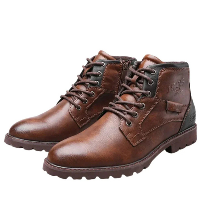 Bottes en cuir élégantes et décontractées pour hommes, d'inspiration britannique, par Parker
