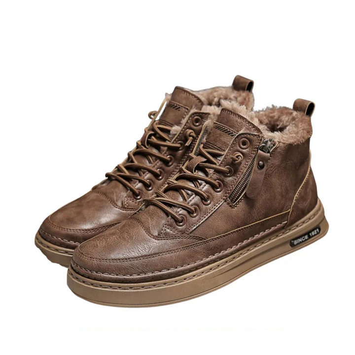 Bryson | Bottes en cuir élégantes et larges pour les aventures hivernales