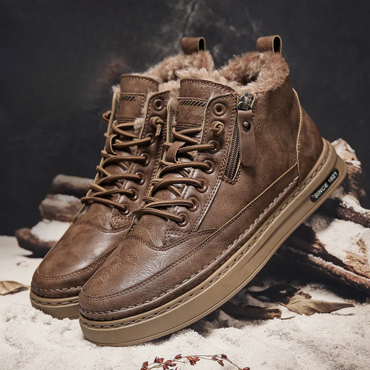Bryson | Bottes en cuir élégantes et larges pour les aventures hivernales