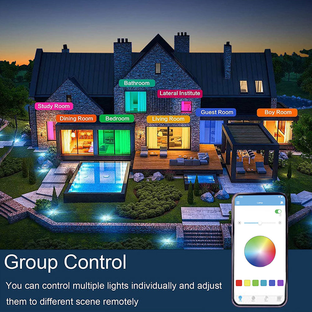 Plafonnier RGB moderne et élégant avec fonctions intelligentes