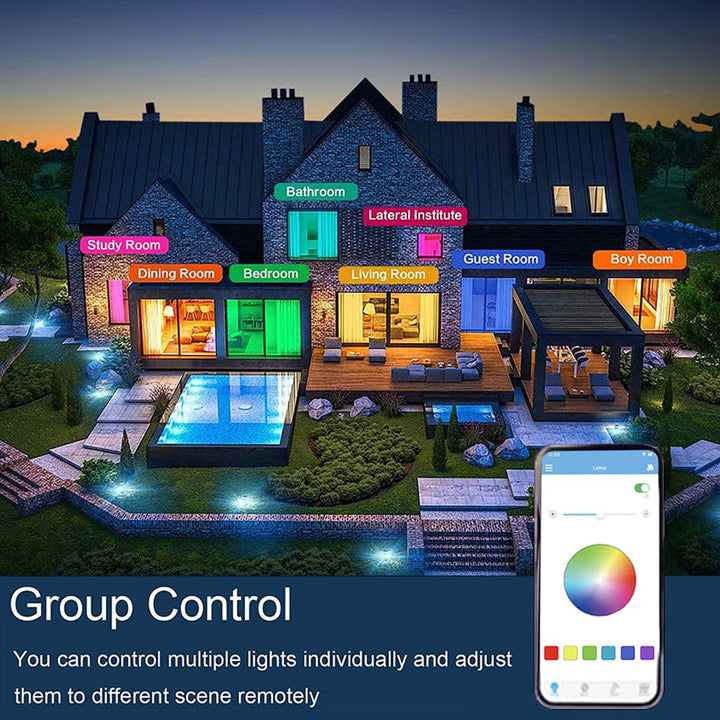 Plafonnier RGB moderne et élégant avec fonctions intelligentes