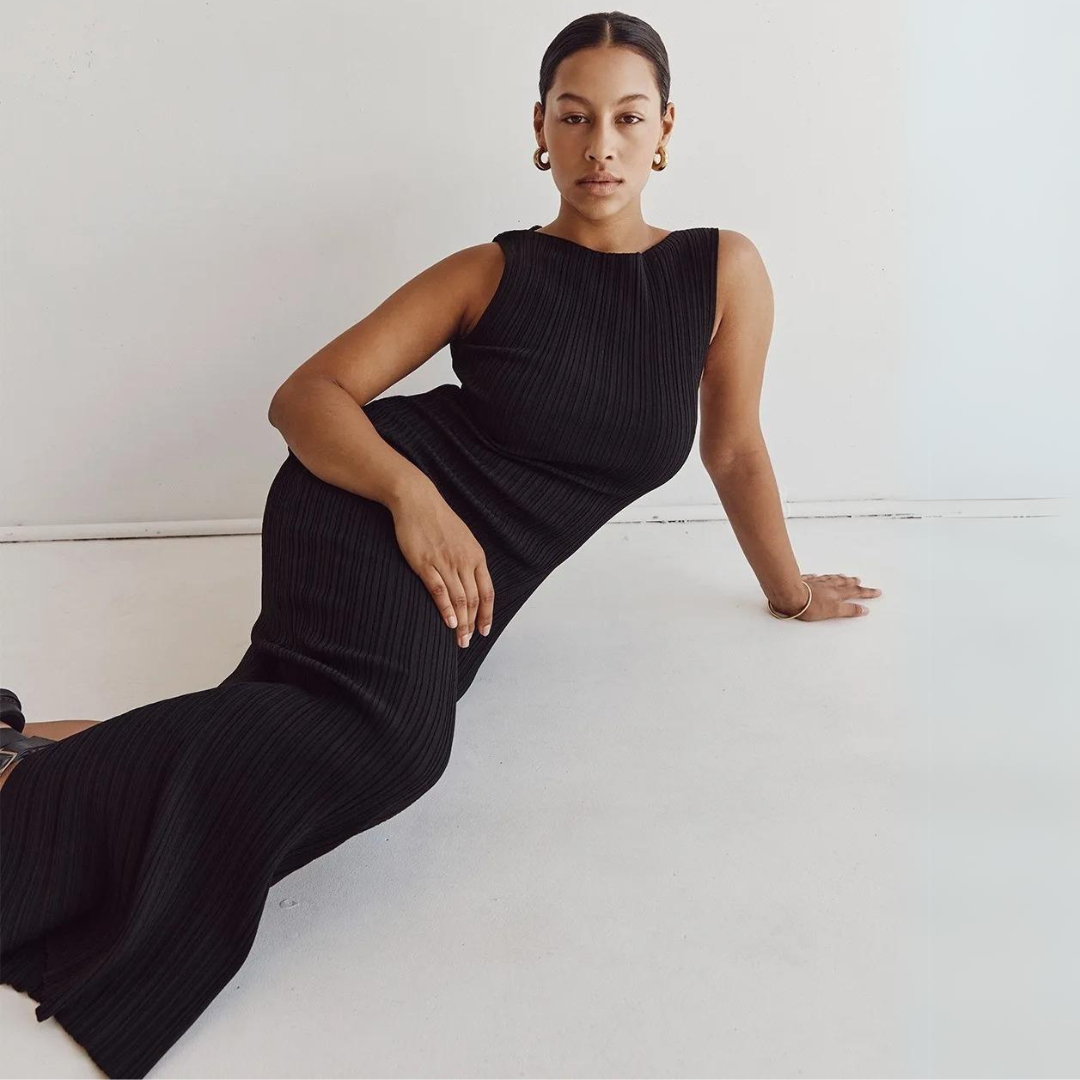 Elze | Robe longue élégante sans manches pour un look sophistiqué