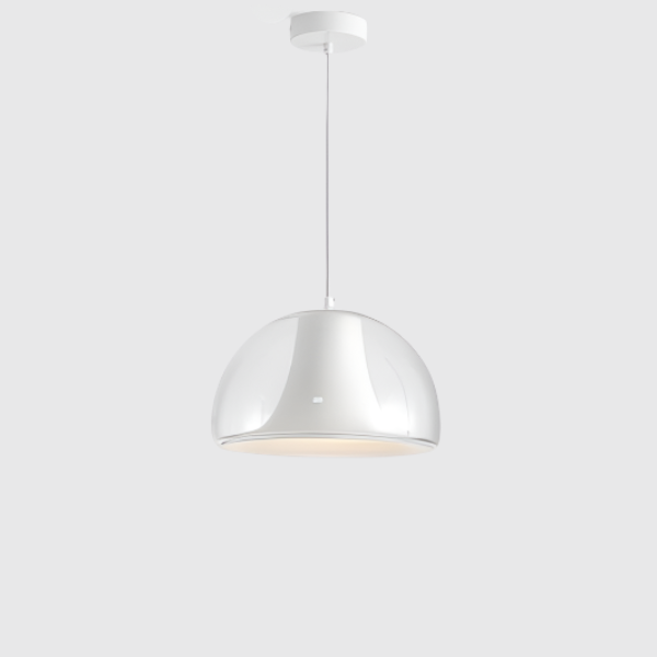 Lampe suspendue en verre semi-circulaire avec design Jellies