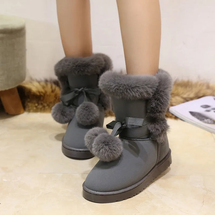 Bottes élégantes en fourrure pour femmes - Ina Fashion