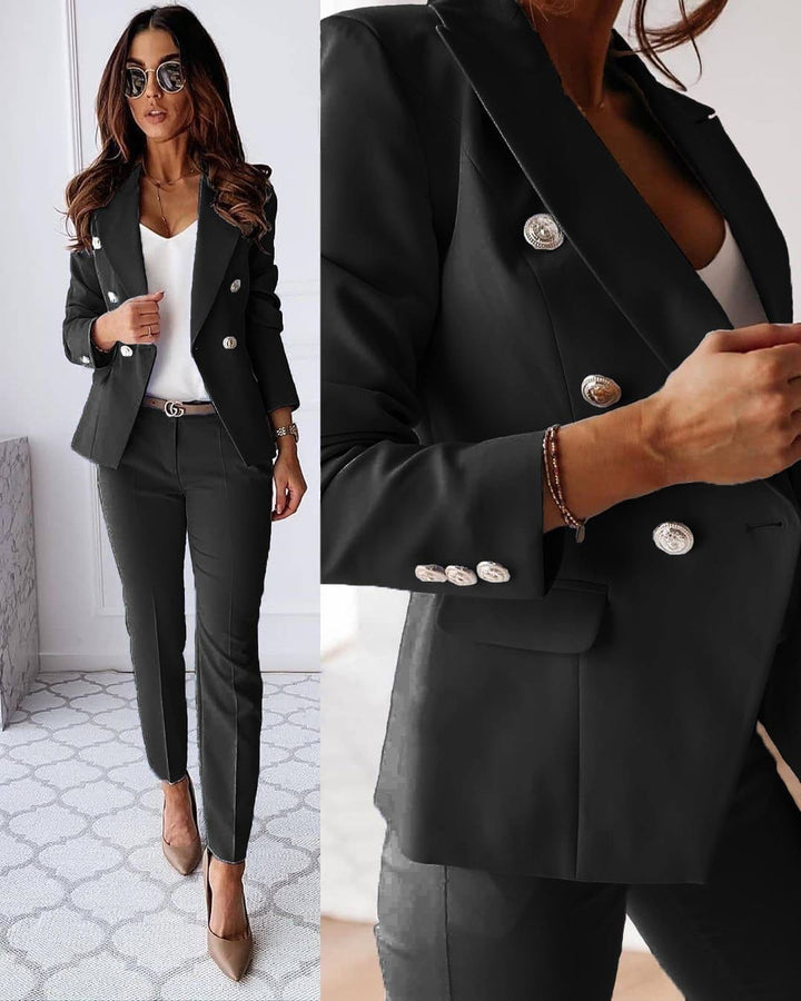 Pantalon chic avec veste élégante (veste disponible séparément)